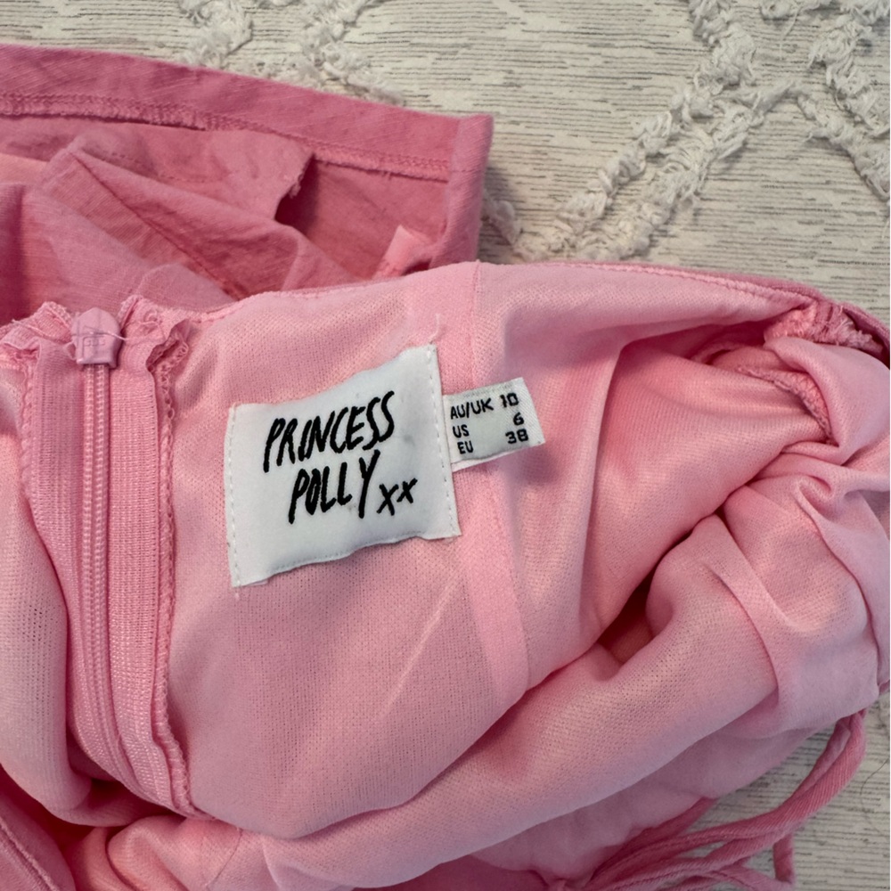 Princess Polly Light Pink Spaghetti Strap Dress - Picture 3 of 3